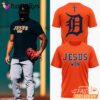 Detroit Tigers Jesus Won T-shirt Orange