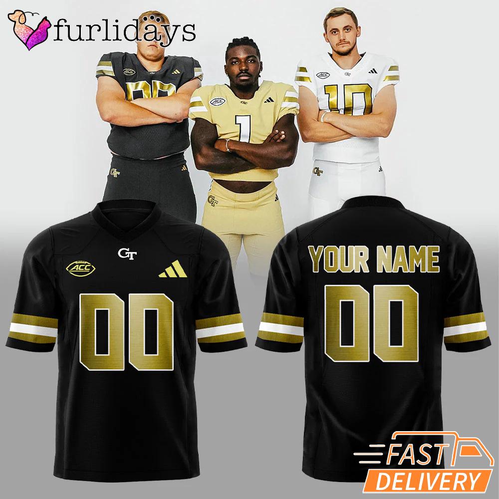 Georgia Tech Football New Uniforms Are Ready For Fans Black Jersey Georgia Tech Football New Uniforms Are Ready For Fans Black Jersey