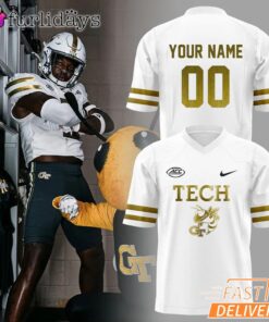 Georgia Tech Football The Look The Flats The Buzz Football Jersey