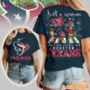 Houston Texans NFL Grinch Christmas 3D Shirt Just A Woman Gift