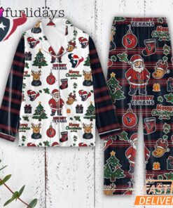 Houston Texans Tis the Season Christmas Pajamas Set