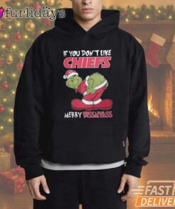 If You Don't Like Kansas City Chiefs Merry Kissmyass Grinch T-Shirt