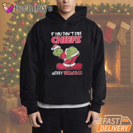 If You Don't Like Kansas City Chiefs Merry Kissmyass Grinch T-Shirt