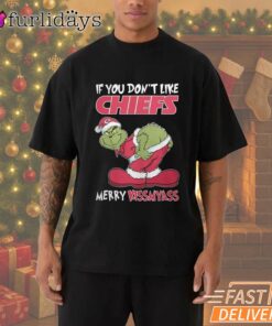 If You Don't Like Kansas City Chiefs Merry Kissmyass Grinch T-Shirt