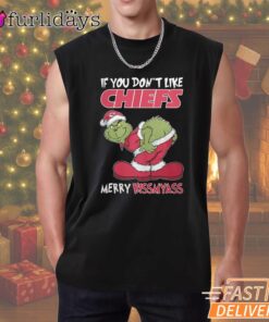If You Don't Like Kansas City Chiefs Merry Kissmyass Grinch T-Shirt