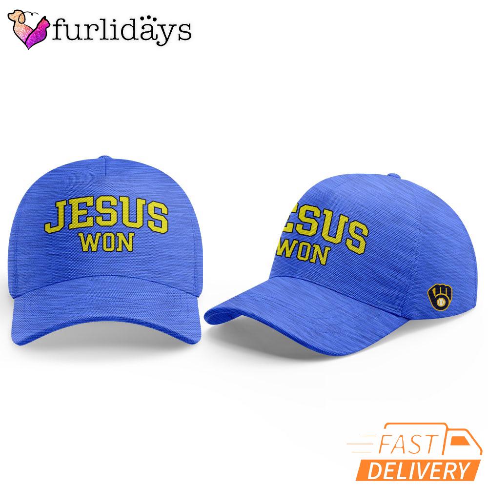 Jesus Won In Milwaukee Brewers 2025 Limited Cap Jesus Won In Milwaukee Brewers 2025 Limited Cap