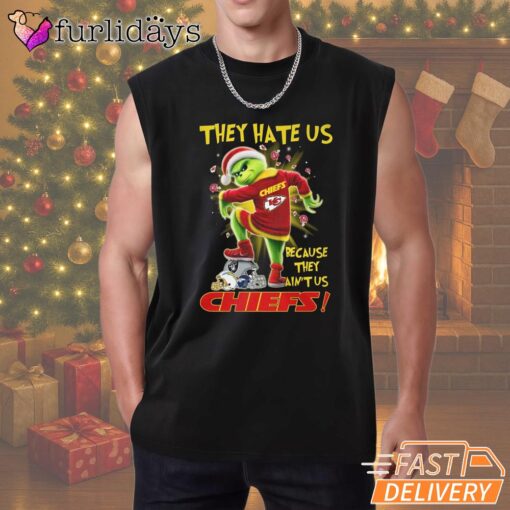 Kansas City Chiefs Grinch They Hate Us T-Shirt