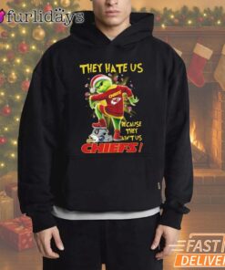 Kansas City Chiefs Grinch They Hate Us T-Shirt
