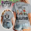 Las Vegas Raiders NFL Grinch Christmas 3D Shirt Just A Woman Gift