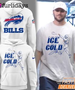Limited Edition Bills Football Josh Allen Ice Cold Hoodie