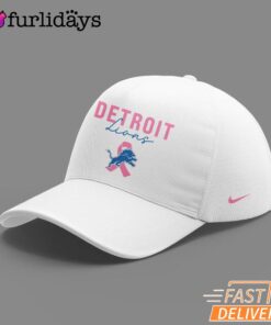 Limited Edition Detroit Lions Football In October We Wear Pink Cap
