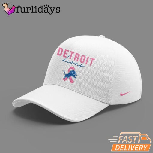 Limited Edition Detroit Lions Football In October We Wear Pink Cap
