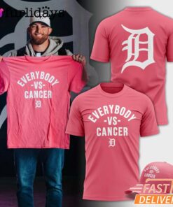 Limited Edition Detroit Tigers Cancer Day Pink T-Shirt