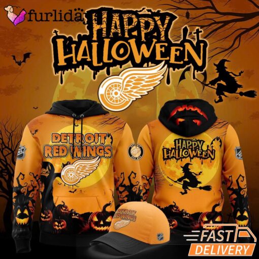 Limited Editions Detroit Red Wings Happy Halloween 2025 Hoodie