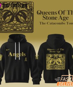 Los Angeles Angels Queens Of The Stone Age The Catacombs Tour 2025 Hoodie