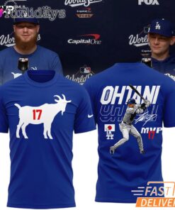 Los Angeles Dodgers La Goat Ohtani Mvp 2025 T-Shirt