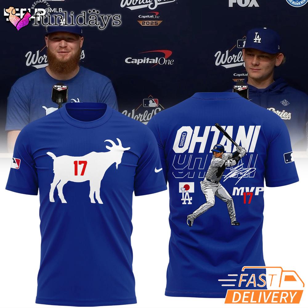Los Angeles Dodgers La Goat Ohtani Mvp 2025 T-Shirt Los Angeles Dodgers La Goat Ohtani Mvp 2025 T-Shirt
