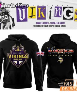 Minnesota Vikings Nfl London Game 2025 Limited Hoodie
