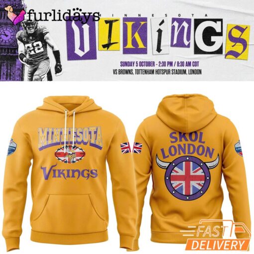 Minnesota Vikings NFL Skol London Game Hoodie