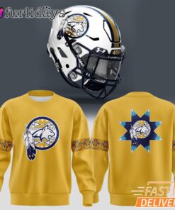 Montana State Football Native American Heritage Month Yellow Sweatshirt