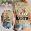 New Orleans Saints NFL Grinch Christmas 3D Shirt Just A Woman Gift