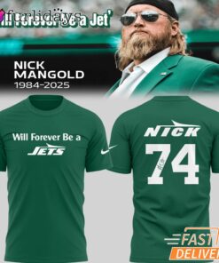 New York Jets Will Forever Be A Jet Nick Mangold Green T-shirt