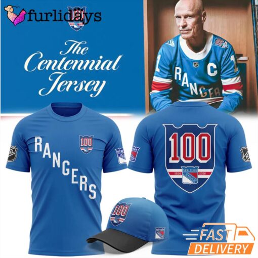 New York Rangers Centennial Blue T-Shirt 2025