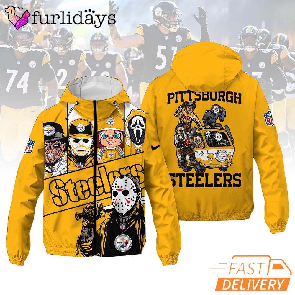 NFL Pittsburgh Steelers Horror Movie Legends Outdoor Jacket NFL Pittsburgh Steelers Horror Movie Legends Outdoor Jacket
