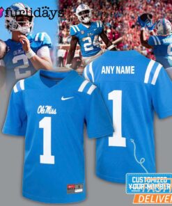 Ole Miss Rebels Untouchable Football Jersey Powder Blue