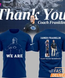 Penn State Nittany Lions Thank you Coach Franklin Navy T-Shirt