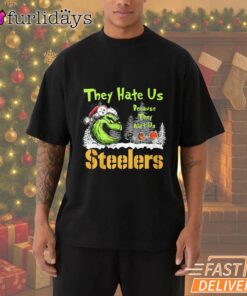 Pittsburgh Steelers Grinch They Hate Us T-Shirt