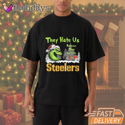 Pittsburgh Steelers Grinch They Hate Us T-Shirt