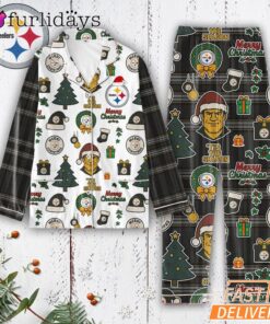 Pittsburgh Steelers Tis the Season Christmas Pajamas Set