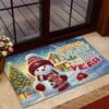 San Francisco 49ers NFL Cute Snowman Christmas Rubber Base Doormat