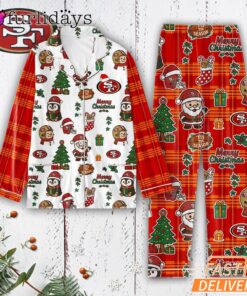 San Francisco 49ers Tis the Season Christmas Pajamas Set