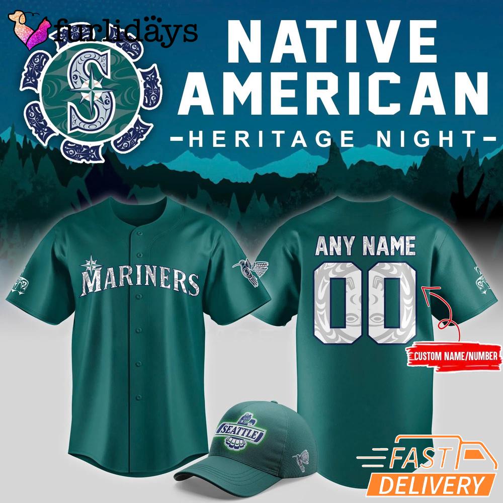 Seattle Mariners 2025 Native American Heritage Night Baseball Jersey Seattle Mariners 2025 Native American Heritage Night Baseball Jersey