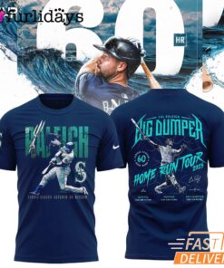 Seattle Mariners Cal Raleigh Navy Catcher Home Run Record Limited Edition Shirt