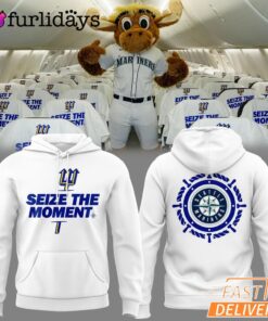 Seattle Mariners Seize The Moment White Hoodie
