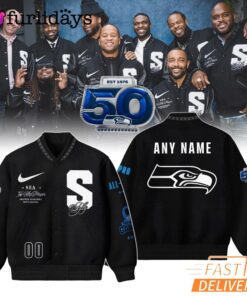Seattle Seahawks Signature 50Th Season Editions Limited Bomber Jacket