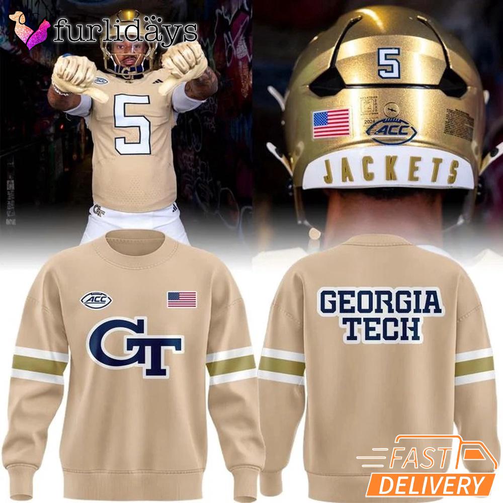 Special New Georgia Tech Wordmark Uniform Sweatshirt Special New Georgia Tech Wordmark Uniform Sweatshirt