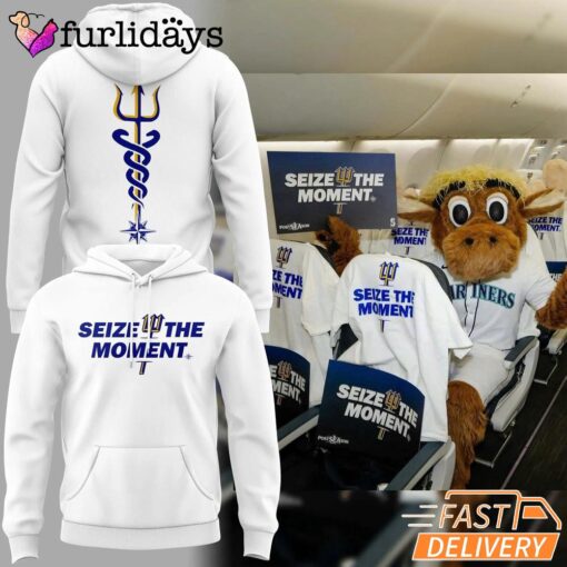Special Seattle Mariners Seize The Moment White Hoodie