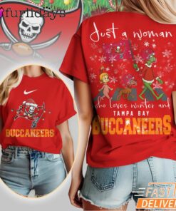 Tampa Bay Buccaneers NFL Grinch Christmas 3D Shirt Just A Woman Gift