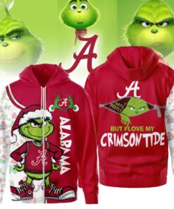 The Grinch Alabama Crimson Tide Hoodie, Funny Christmas Football Gift 2025