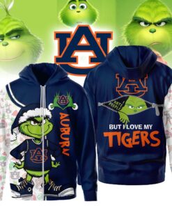 The Grinch Auburn Tigers Hoodie, Funny Christmas Football Gift 2025