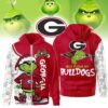 The Grinch Georgia Bulldogs Hoodie, Funny Christmas Football Gift 2025