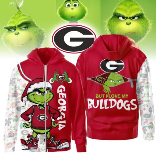 The Grinch Georgia Bulldogs Hoodie, Funny Christmas Football Gift 2025