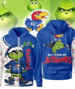 The Grinch Kansas Jayhawks Hoodie, Funny Christmas Football Gift 2025