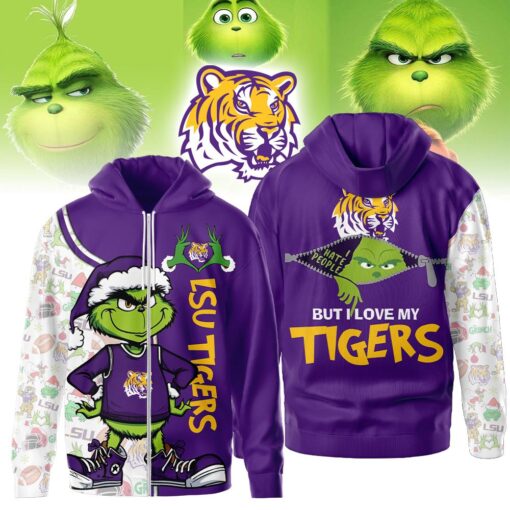 The Grinch LSU Tigers Hoodie, Funny Christmas Football Gift 2025