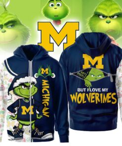 The Grinch Michigan Wolverines Hoodie, Funny Christmas Football Gift 2025