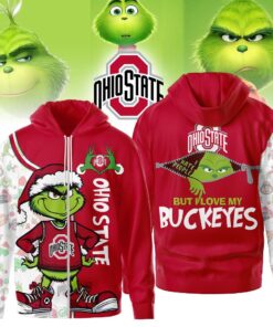 The Grinch Ohio State Buckeyes Hoodie, Funny Christmas Football Gift 2025